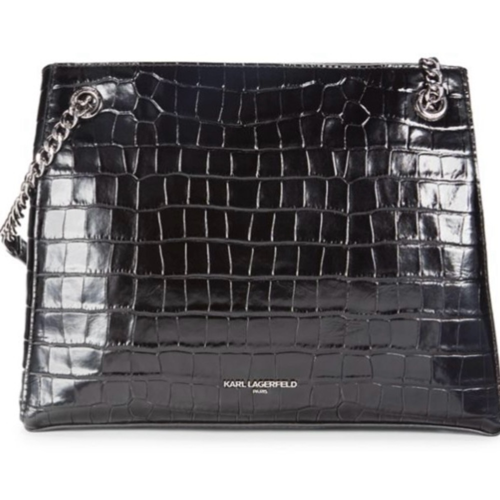Karl Lagerfeld Black Shoulder Bag. Never used with tags and Dustbag